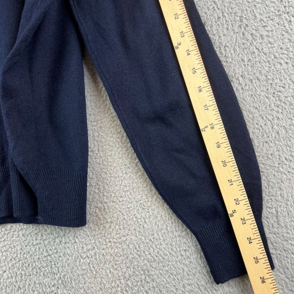 New Mens DOCKERS Blue Comfort Touch Crewneck Knit Sweater Size S - Picture 8 of 9